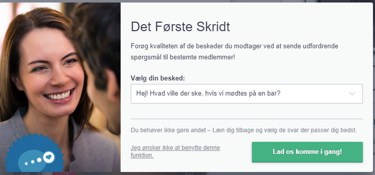 be2 Det første skridt