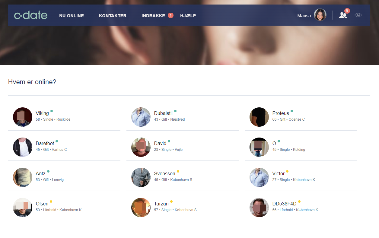 C-Date Hvem er online
